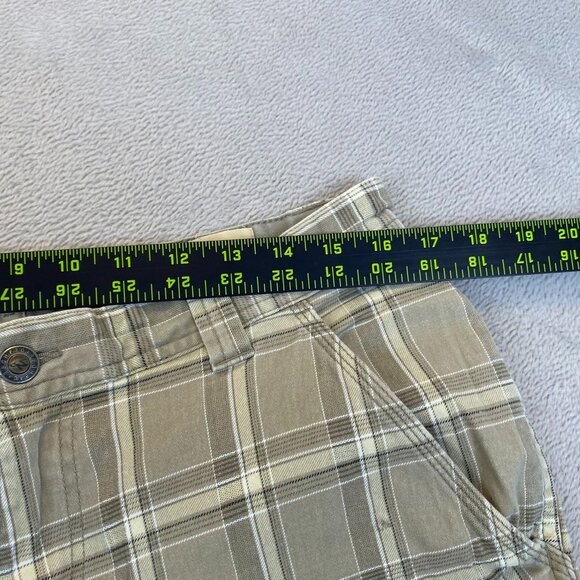 Red Head Mens Plaid Shorts Size 34 Beige Cotton Blend Casual Summer Wear - Picture 6 of 14